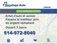 Tablet Screenshot of pare-brise-montreal.pare-brise.ca